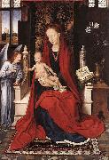 Hans Memling, Virgin Enthroned with Child and Angel